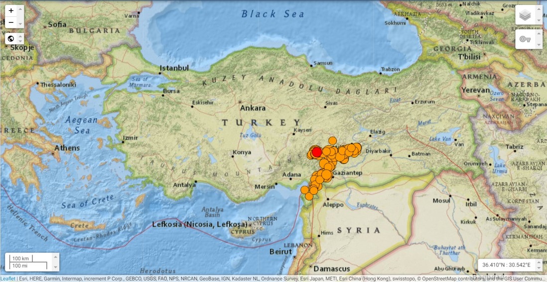 Trzęsienia Ziemi w Turcji 06.02.2023r